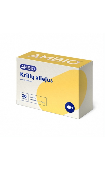 AMBIO KRILIŲ ALIEJUS, 500 mg, 30 kapsulių