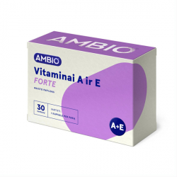 AMBIO VITAMINAS A+E FORTE, 30 kapsulių