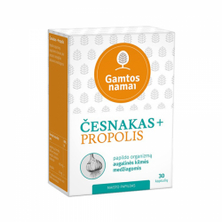 ČESNAKAS + PROPOLIS, 30 kapsulių