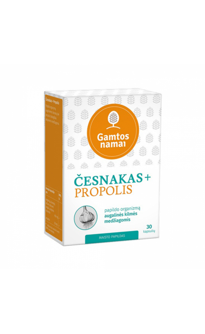 ČESNAKAS + PROPOLIS, 30 kapsulių