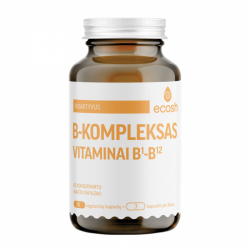 ECOSH bioaktyvus vitaminų B1–B12 kompleksas, 90 kapsulių