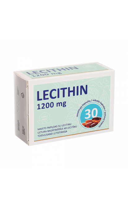 EV LECITHIN, 30 minkštų kapsulių