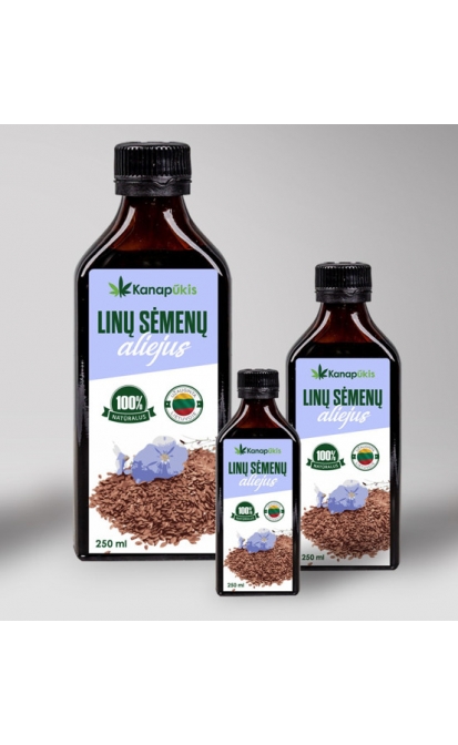 KANAPŪKIS Linų sėmenų aliejus 250 ml