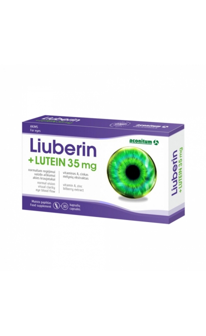 LIUBERIN + LUTEIN 35 mg, 30 kapsulių