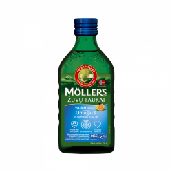 MÖLLER'S žuvų taukai, vaisių skonio, 250 ml