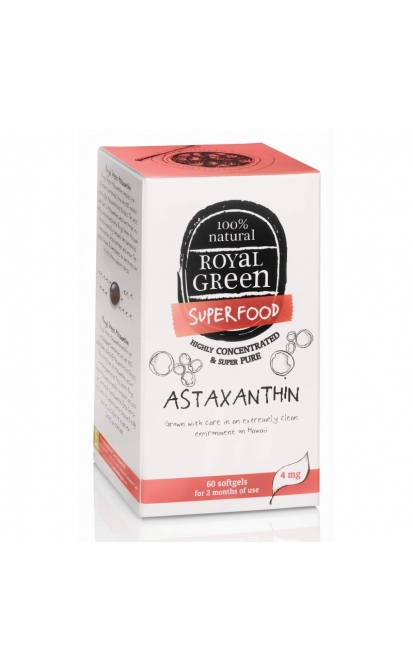 ROYAL GREEN ASTAKSANTINAS 4 mg, 60 kapsulių