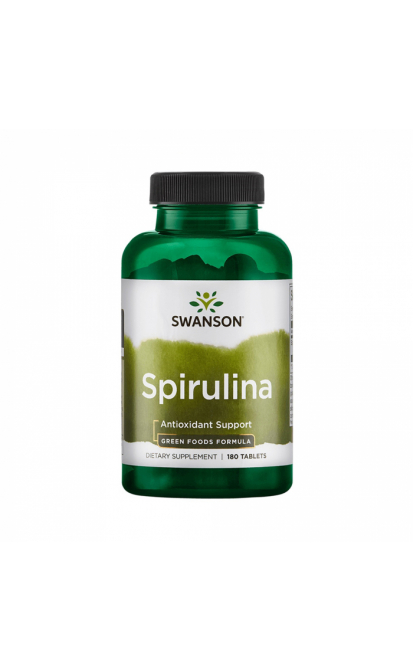 SWANSON SPIRULINA, 500 mg, 180 tablečių