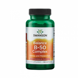 SWANSON VITAMINŲ B KOMPLEKSAS, 100 kapsulių