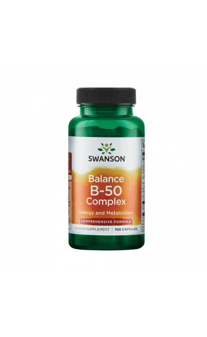 SWANSON VITAMINŲ B KOMPLEKSAS, 100 kapsulių