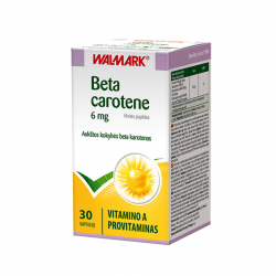 WALMARK BETA CAROTENE 6 mg, 30 kapsulių