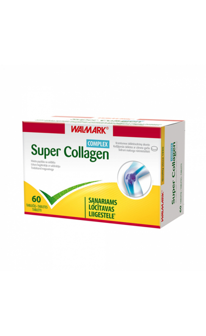 WALMARK SUPER COLLAGEN COMPLEX, 60 kramtomųjų tablečių