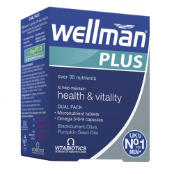 WELLMAN PLUS OMEGA 3-6-9, 56 kapsulės + tabletės