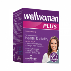 WELLWOMAN PLUS OMEGA 3-6-9, 28 kapsulės + tabletės