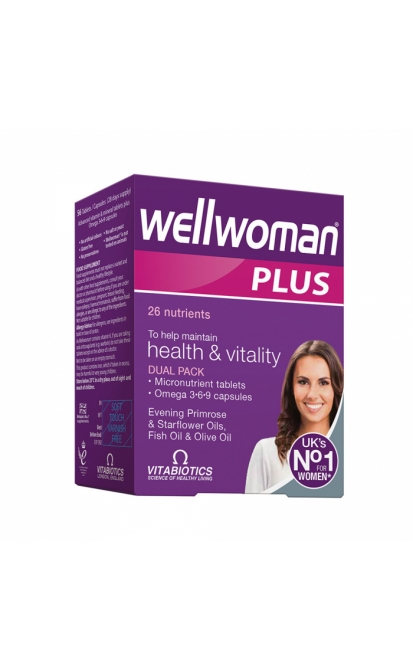 WELLWOMAN PLUS OMEGA 3-6-9, 28 kapsulės + tabletės